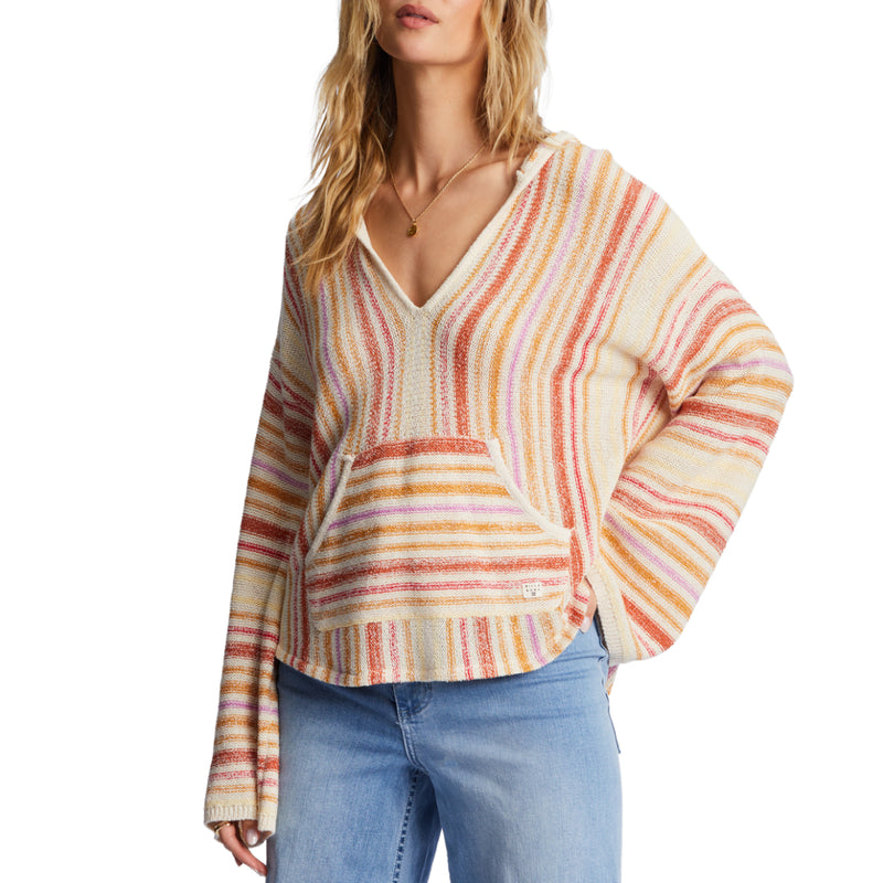 Load image into Gallery viewer, Billabong Women&#39;s Baja Beach Hooded Pullover Sweater

