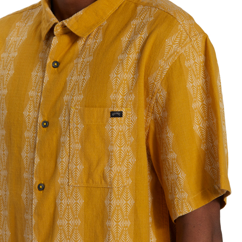 Load image into Gallery viewer, Billabong Sundays Jacquard Short Sleeve Button Down Shirt
