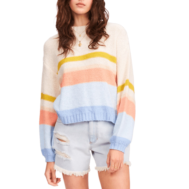 Load image into Gallery viewer, Billabong Women&#39;s Seeing Double Crop Crew Sweater
