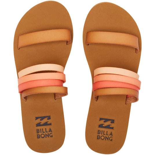 Isles Women\'s Sunny Cleanline – Multi-Strap Billabong Slide Sandals Surf