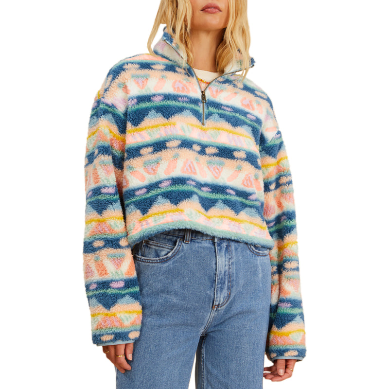 Load image into Gallery viewer, Billabong Women&#39;s Surfside Cozy Half-Zip Pullover Sweatshirt
