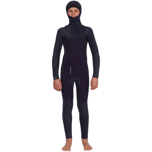 Billabong Youth Absolute 5/4 Hooded Chest Zip Wetsuit
