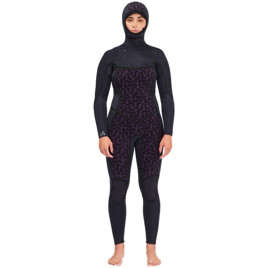 Billabong Women's Synergy 5/4 Hooded Chest Zip Wetsuit