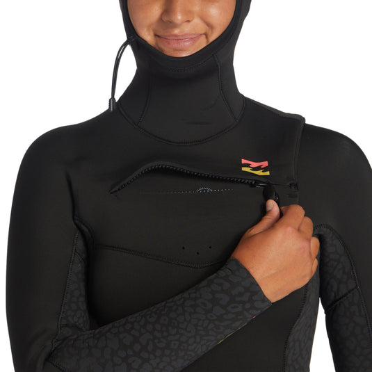 Billabong Women's Synergy 5/4 Hooded Chest Zip Wetsuit