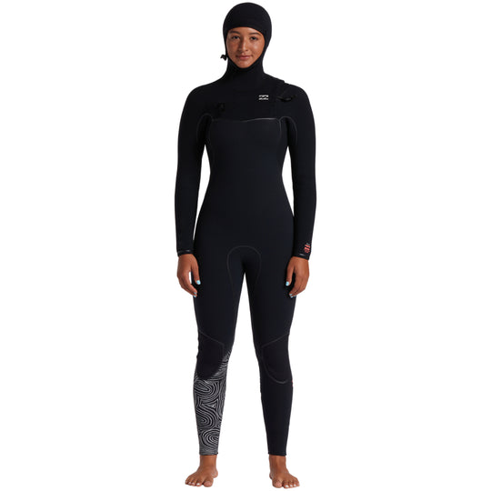 Billabong Women's Furnace 5/4 Hooded Chest-Zip Wetsuit