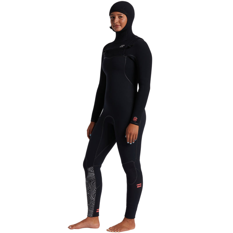 Load image into Gallery viewer, Billabong Women&#39;s Furnace 5/4 Hooded Chest Zip Wetsuit
