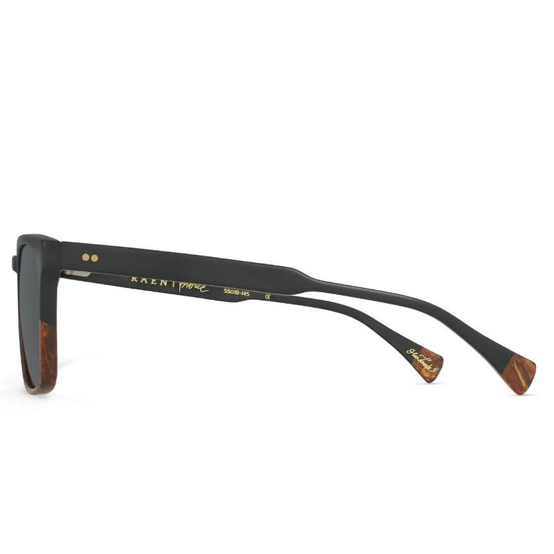 Load image into Gallery viewer, Raen Pierce Polarized Sunglasses - Burlwood/Black - Side
