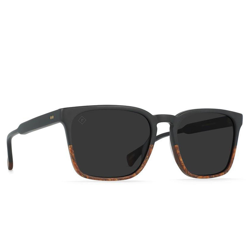 Load image into Gallery viewer, Raen Pierce Polarized Sunglasses - Burlwood/Black - Side Angle
