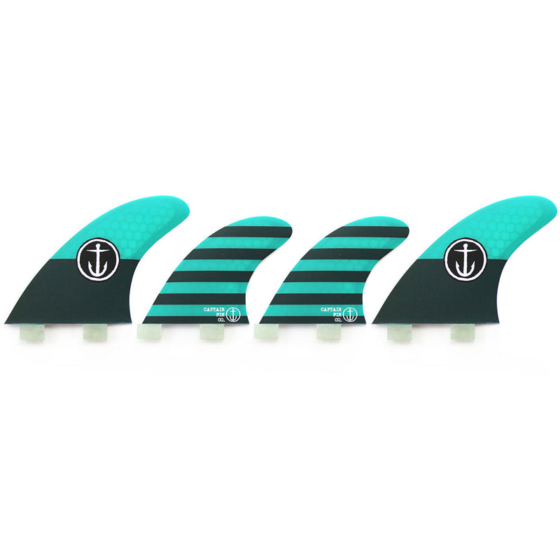 Load image into Gallery viewer, Captain Fin Co. CF FCS Quad Fin Set
