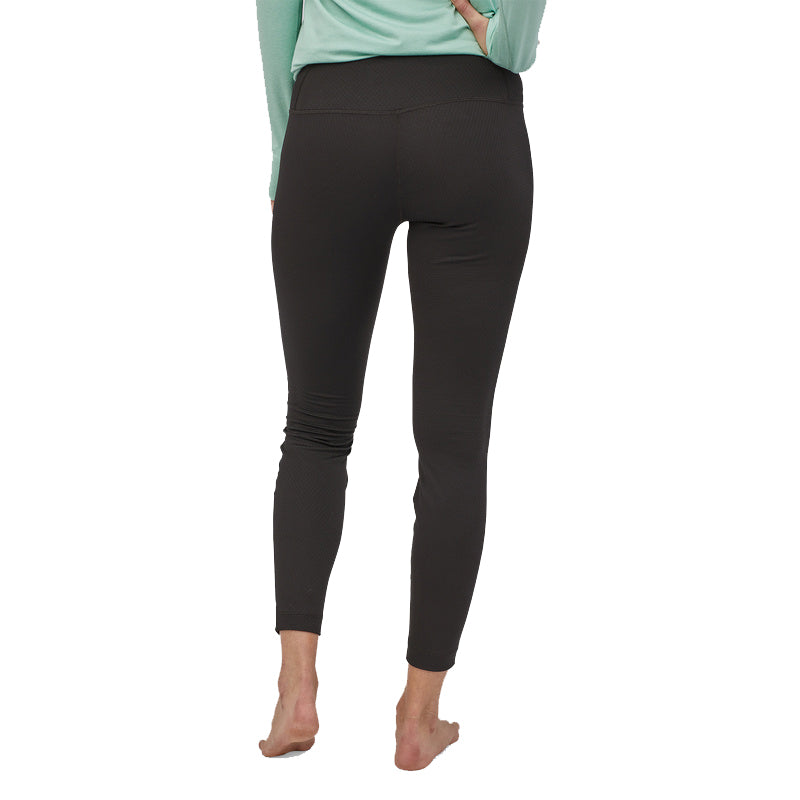 Load image into Gallery viewer, Patagonia Women&#39;s Capilene Midweight Bottoms - Black - back
