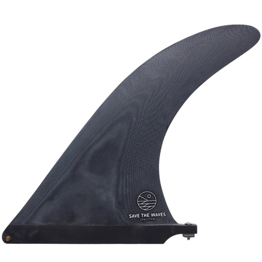 Captain Fin Co. Save The Waves Raked Single Fin - 9.5'' - Black