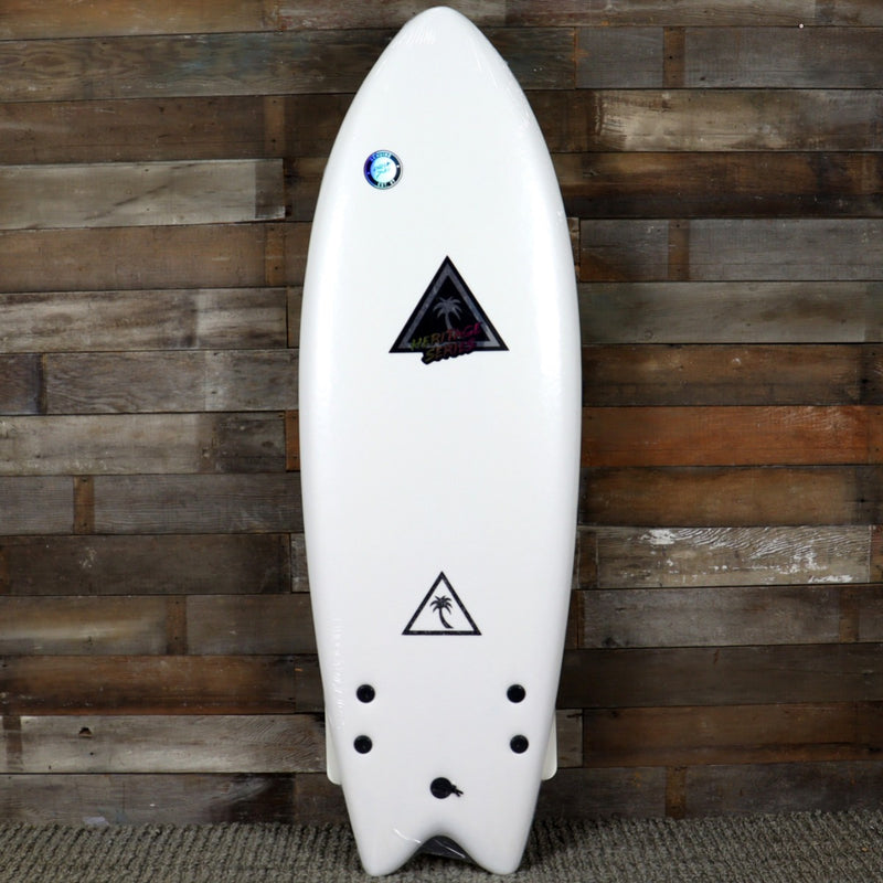 Load image into Gallery viewer, Catch Surf Retro Fish 5’6 x 21.65 x 2.95 Surfboard  - White/Light Blue
