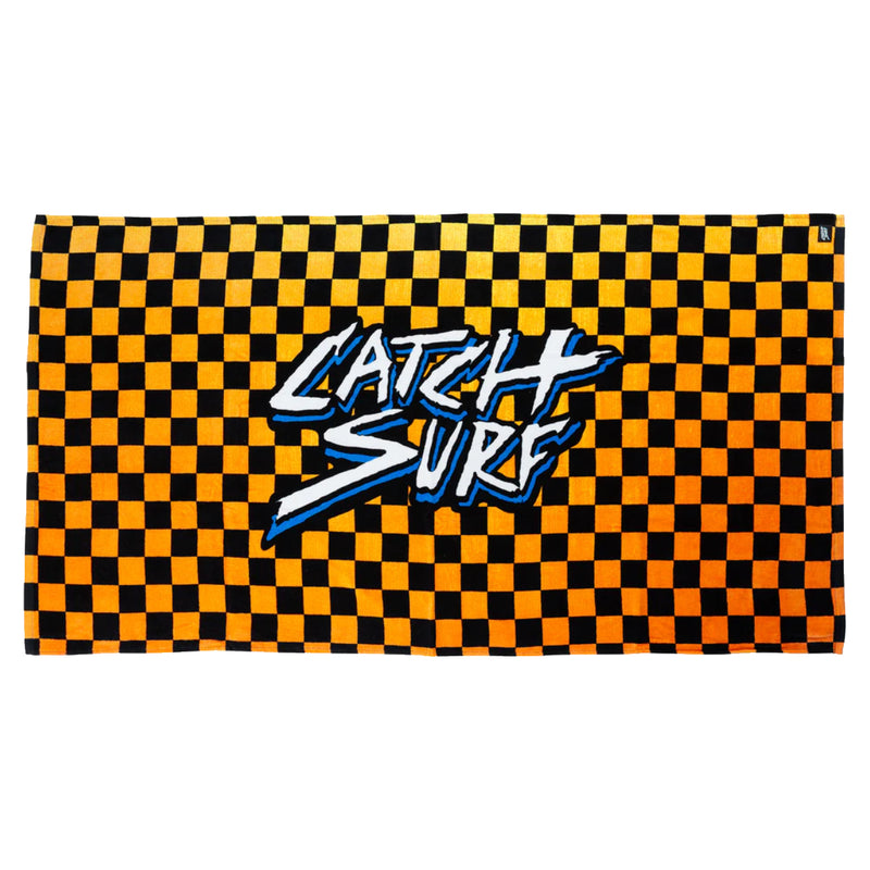 Load image into Gallery viewer, Catch Surf Checked Out Beach Towel - Orange
