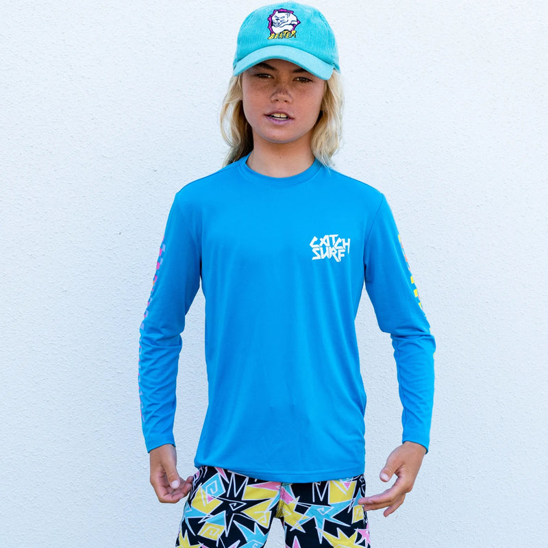 Load image into Gallery viewer, Catch Surf Youth OG Old School Long Sleeve Surf Shirt Rash Guard
