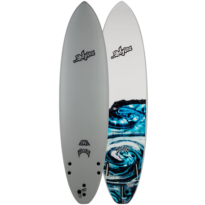 Load image into Gallery viewer, Catch Surf Odysea × Lost Crowd Killer 7&#39;2 x 21 ¾ x 3 Surfboard - Grey
