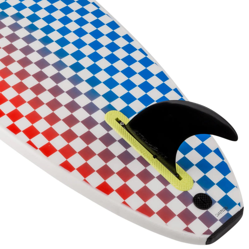 Load image into Gallery viewer, Catch Surf Odysea Plank Single Fin 8&#39;0 x 23 x 3 ⅜ Surfboard - White/Checkers
