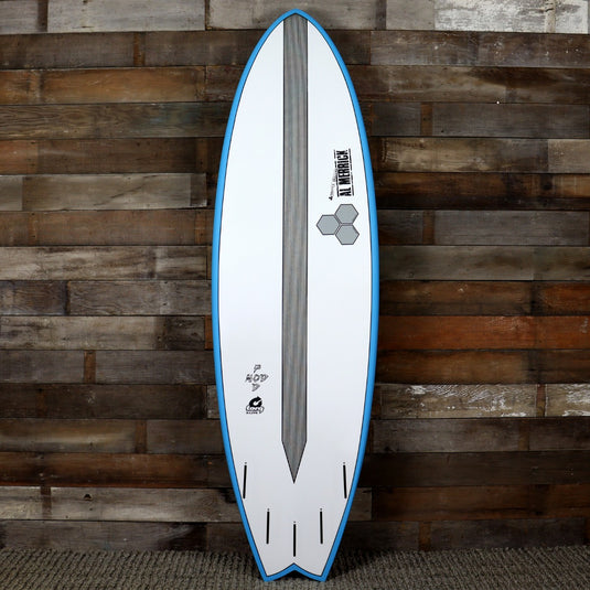 Torq CI Pod Mod 6'6 x 21 ⅞ x 2 ⅞ Surfboard - White/Blue
