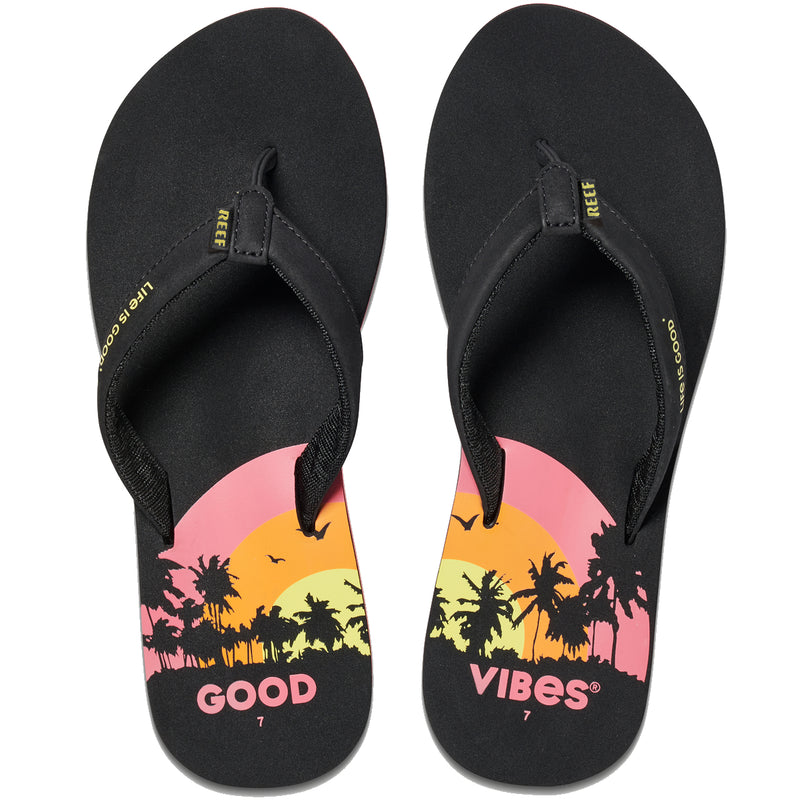 Load image into Gallery viewer, REEF Women&#39;s Cushion Sands × Life Is Good Sandals
