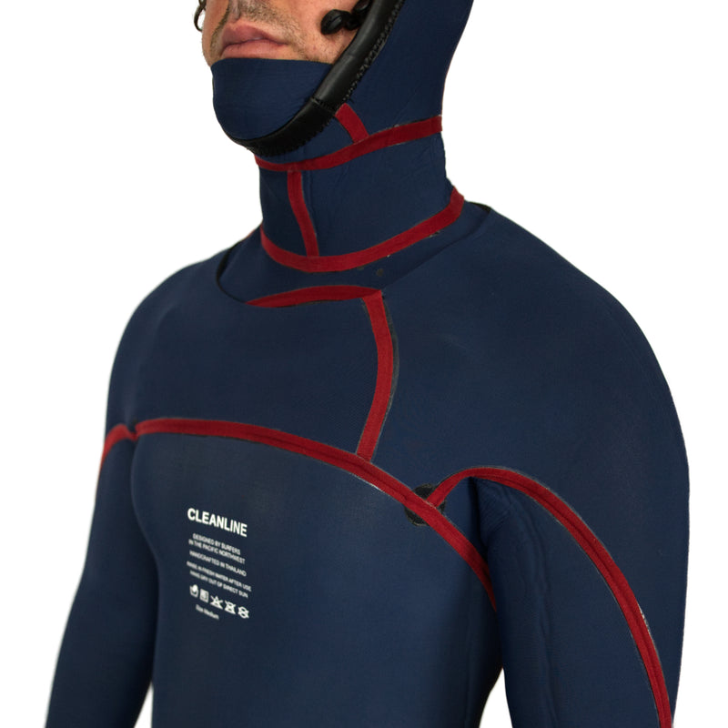 Load image into Gallery viewer, Cleanline 5/4 Hooded Chest Zip Wetsuit
