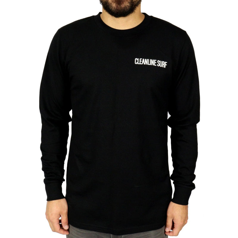 Load image into Gallery viewer, Cleanline Flippin&#39; 40 Long Sleeve T-Shirt - Black
