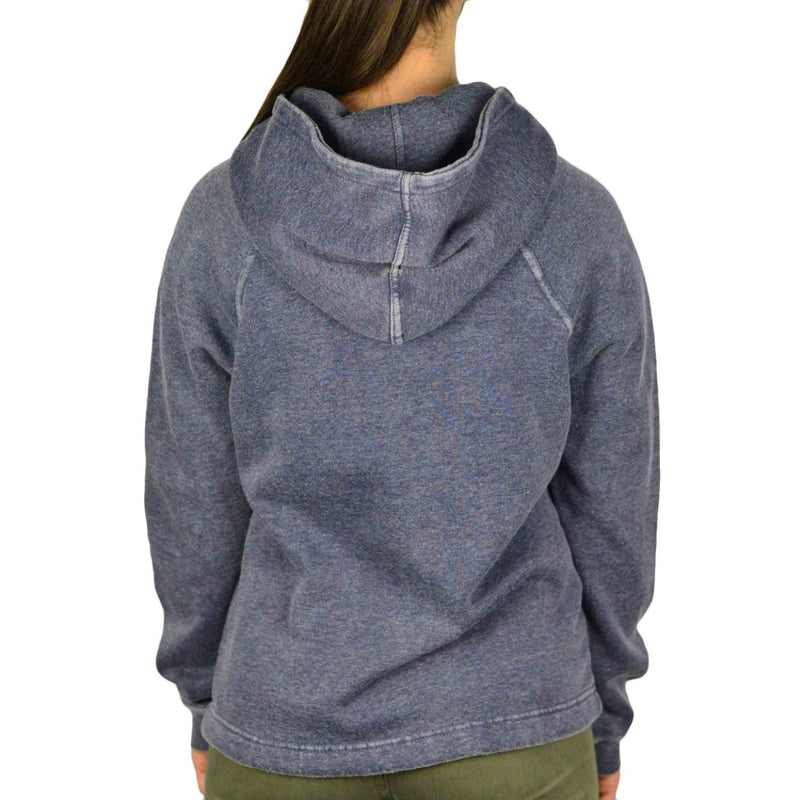 Load image into Gallery viewer, Cleanline Women&#39;s Good Vibes Pullover Hoodie - Navy
