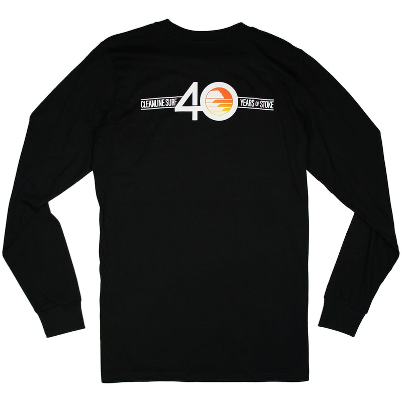 Load image into Gallery viewer, Cleanline Flippin&#39; 40 Long Sleeve T-Shirt - Black
