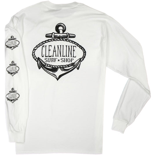 Cleanline Anchor 2.0 Long Sleeve T-Shirt - White