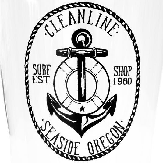 Cleanline Surf Anchor 16 oz. Pint Glass