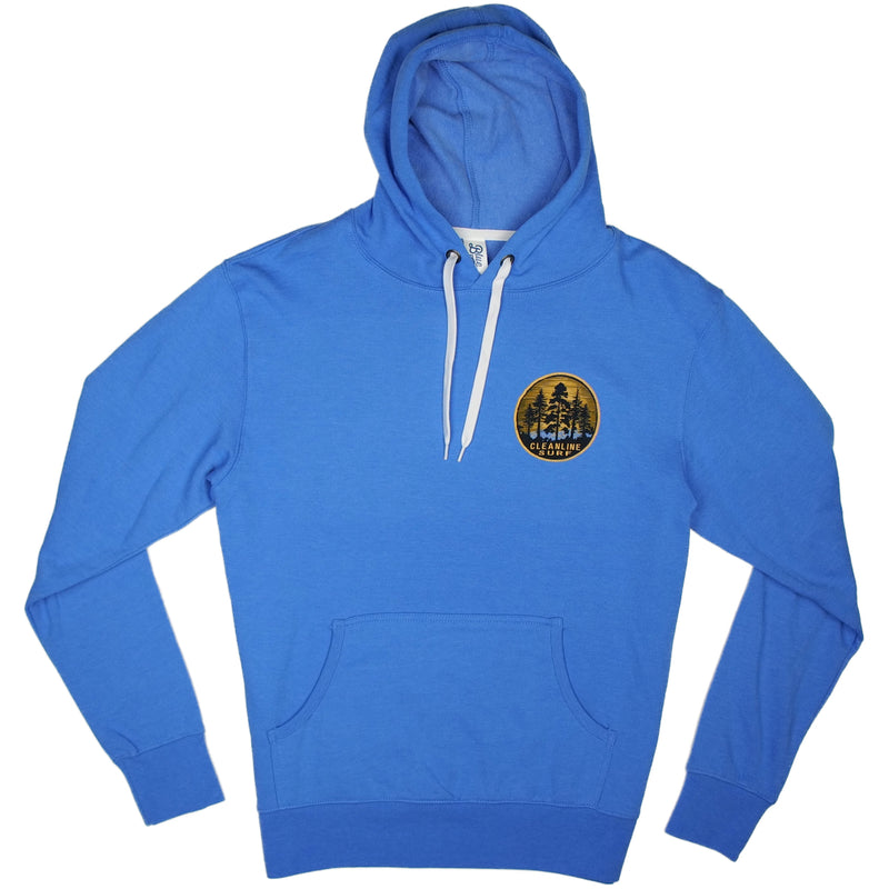 Load image into Gallery viewer, Cleanline Pacific Pines Pullover Hoodie - Heather Royal
