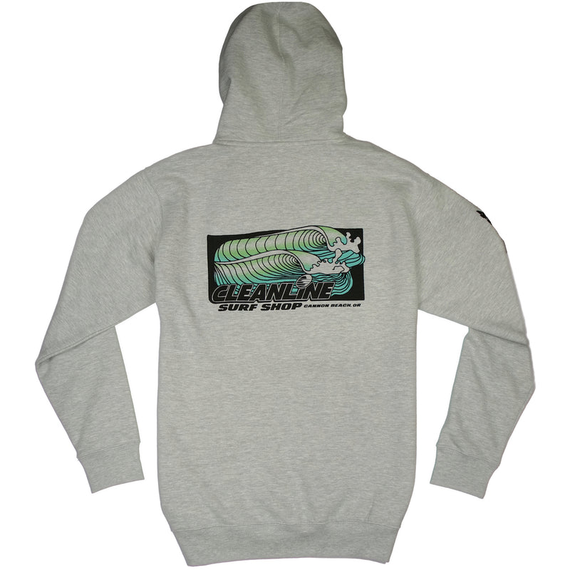 Load image into Gallery viewer, Cleanline Retro Wave Pullover Hoodie
