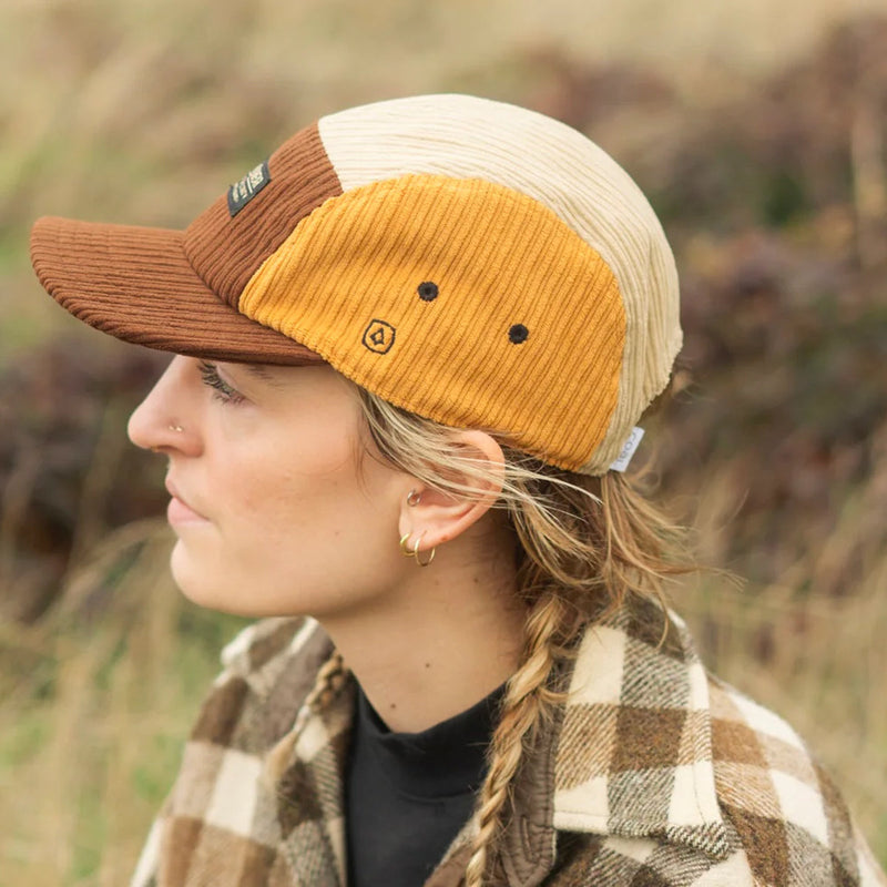 Load image into Gallery viewer, Coal Analog Corduroy 5-Panel Cap
