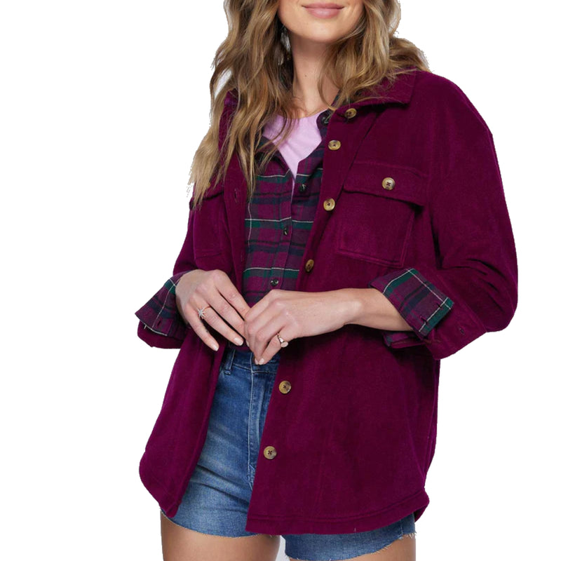 Load image into Gallery viewer, O&#39;Neill Women&#39;s Collins Solid Superfleece Flannel Jacket
