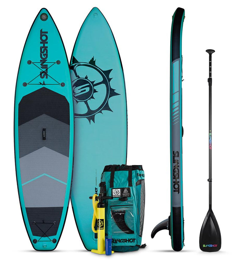 Load image into Gallery viewer, Slingshot Crossbreed Airtech Package 11&#39; x 34 x 6 Inflatable SUP
