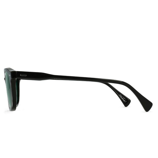 Raen Bastien Polarized Sunglasses - Crystal Black/Green - Side