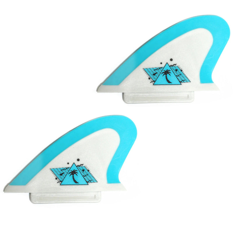 Load image into Gallery viewer, Catch Surf Safety Edge Twin Fin Set - Grey/Cool Blue
