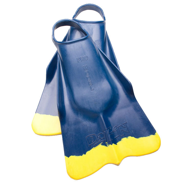 Load image into Gallery viewer, DaFiN Swim Fins - Navy/Yellow
