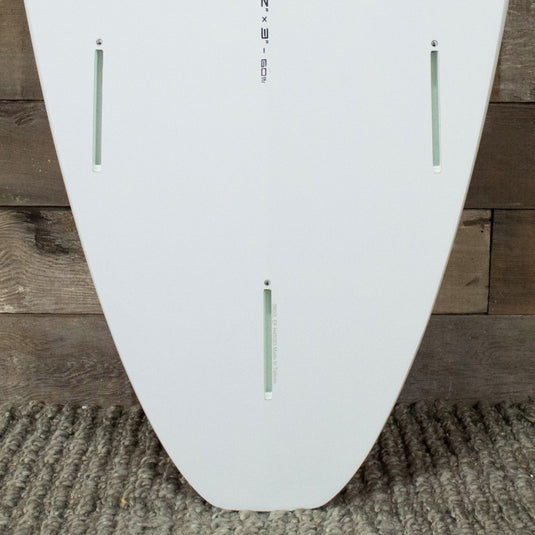 Torq Mini Longboard 8'0 x 22 x 3 Surfboard - Grey/Yellow/Orange