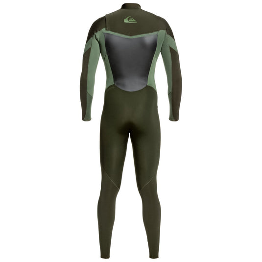 Quiksilver Syncro 3/2 Chest Zip Wetsuit - Dark Ivy/Shade Olive