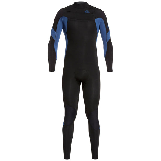 Quiksilver Syncro 3/2 Chest Zip Wetsuit - Black/Iodine Blue