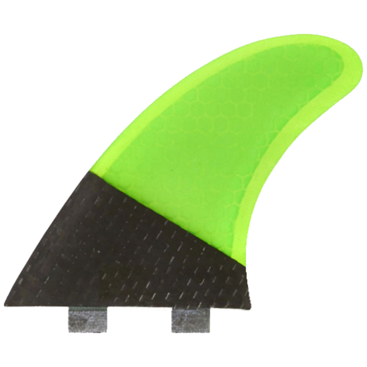 FCS MR TFX PC Twin + 1 Fin Set - Carbon/Fluro Green – Cleanline Surf