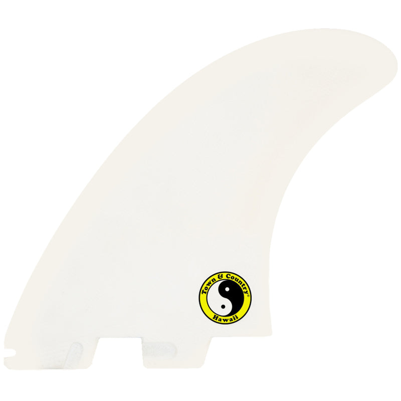 Load image into Gallery viewer, FCS II T&amp;C × Glenn Pang Twin + 1 Fin Set - Yellow Fade

