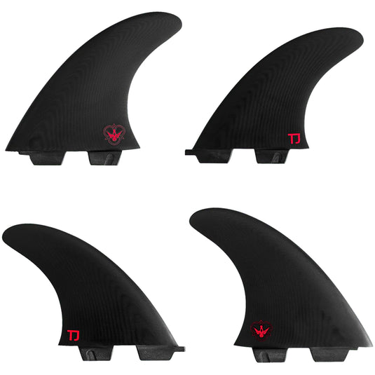 Flying Diamonds Taylor Jensen FCS Compatible Quad Fin Set
