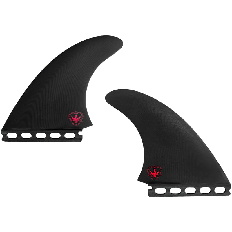 Load image into Gallery viewer, Flying Diamonds Taylor Jensen Single Tab Quad Fin Set 2

