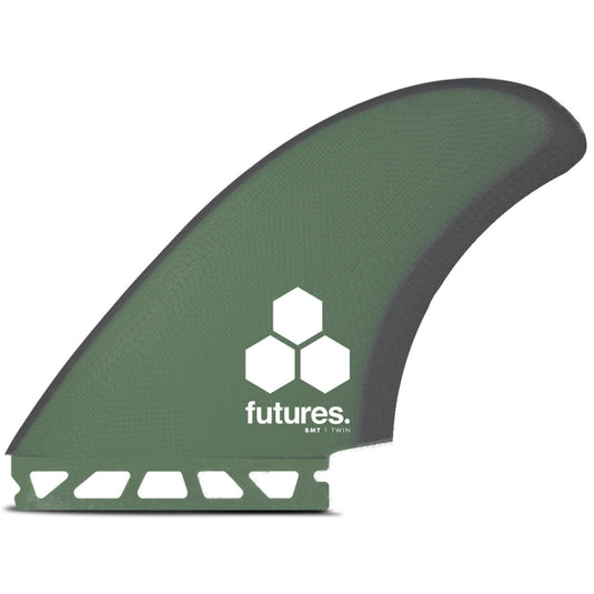 Futures Fins Britt Merrick BMT Twin Fin Set - Green/Grey