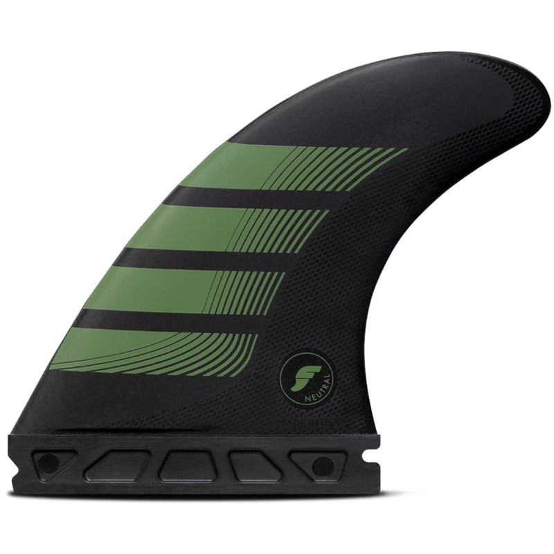 Load image into Gallery viewer, Futures Fins F8 Alpha Tri Fin Set - Carbon/Olive
