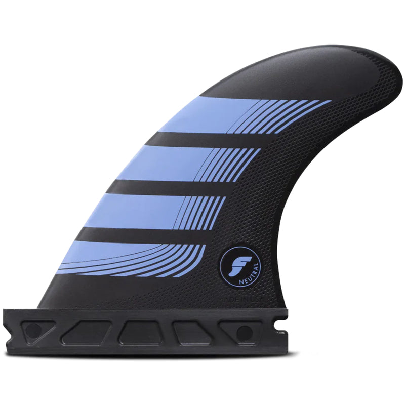 Load image into Gallery viewer, Futures Fins F2 Alpha Tri Fin Set - Carbon/Lavender
