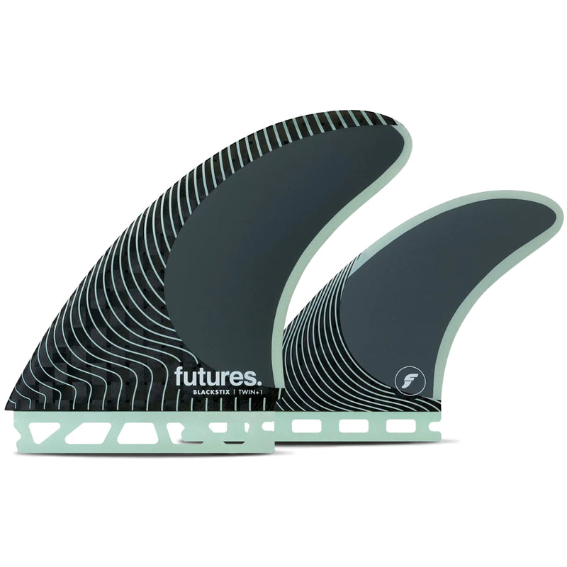 Load image into Gallery viewer, Futures Fins Blackstix Twin + 1 Fin Set

