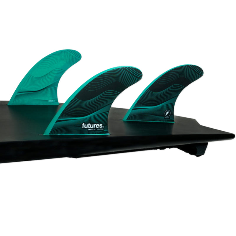 Load image into Gallery viewer, Futures Fins F6 Legacy Honeycomb Tri Fin Set - Green

