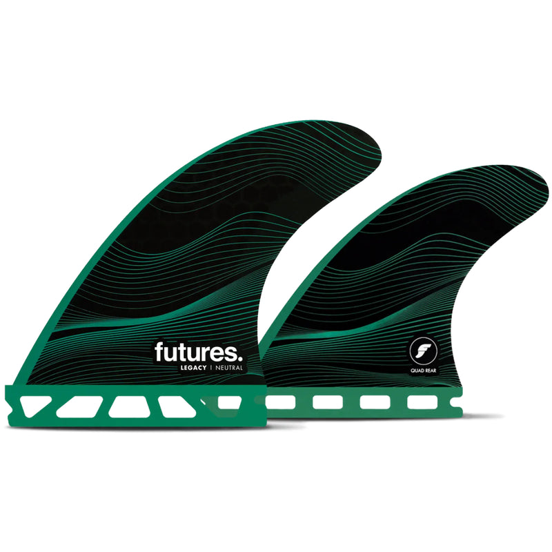 Load image into Gallery viewer, Futures Fins F6 Legacy Honeycomb Quad Fin Set - Green

