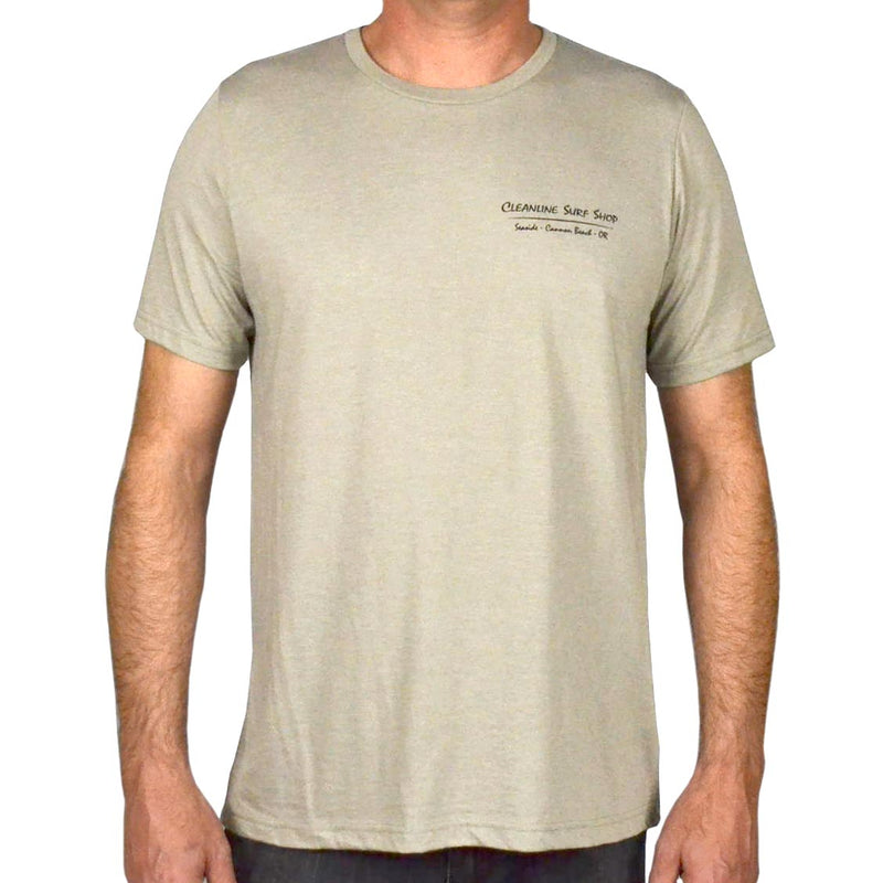 Load image into Gallery viewer, Cleanline Salmon T-Shirt - Heather Stone
